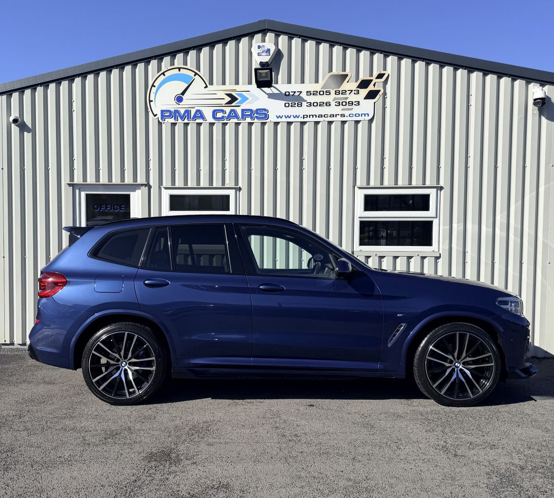 2019 BMW X3 2019 BMW X3 2.0d M Sport Auto xDrive 190 Bhp Automatic Great Finance packages available Only 45000 Miles Phytonic Blue with oyster leather interior New 21" Alloy wheels are optional extra X3M M Performance kit Quad exhausts Rear privacy glass Parking sensors Reverse camera Angel eye headlights Xenon headlights Led taillights Led front fog lights Full black leather interior Heated seats Satellite navigation system Air conditioning Multi function steering wheel Cruise control Excellent condition throughout Instant in-house finance, Drive away today All Finance packages can be adjusted to best suit your budget Low deposit options available Credit and debit cards accepted £23750 07752058273 07763705142 02830263093 - vehicle photo 3 for sale on PureCar