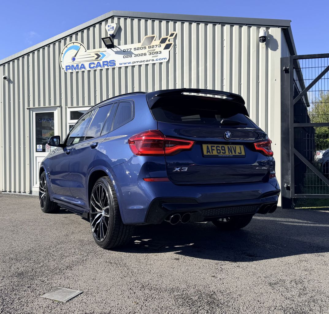 2019 BMW X3 2019 BMW X3 2.0d M Sport Auto xDrive 190 Bhp Automatic Great Finance packages available Only 45000 Miles Phytonic Blue with oyster leather interior New 21" Alloy wheels are optional extra X3M M Performance kit Quad exhausts Rear privacy glass Parking sensors Reverse camera Angel eye headlights Xenon headlights Led taillights Led front fog lights Full black leather interior Heated seats Satellite navigation system Air conditioning Multi function steering wheel Cruise control Excellent condition throughout Instant in-house finance, Drive away today All Finance packages can be adjusted to best suit your budget Low deposit options available Credit and debit cards accepted £23750 07752058273 07763705142 02830263093 - vehicle photo 4 for sale on PureCar