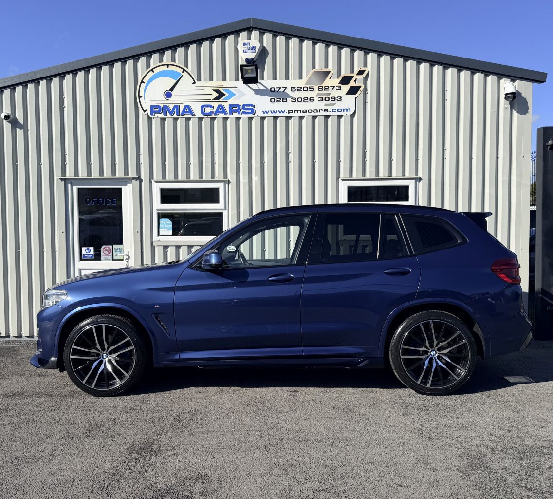 2019 BMW X3 2019 BMW X3 2.0d M Sport Auto xDrive 190 Bhp Automatic Great Finance packages available Only 45000 Miles Phytonic Blue with oyster leather interior New 21" Alloy wheels are optional extra X3M M Performance kit Quad exhausts Rear privacy glass Parking sensors Reverse camera Angel eye headlights Xenon headlights Led taillights Led front fog lights Full black leather interior Heated seats Satellite navigation system Air conditioning Multi function steering wheel Cruise control Excellent condition throughout Instant in-house finance, Drive away today All Finance packages can be adjusted to best suit your budget Low deposit options available Credit and debit cards accepted £23750 07752058273 07763705142 02830263093 - vehicle photo 6 for sale on PureCar