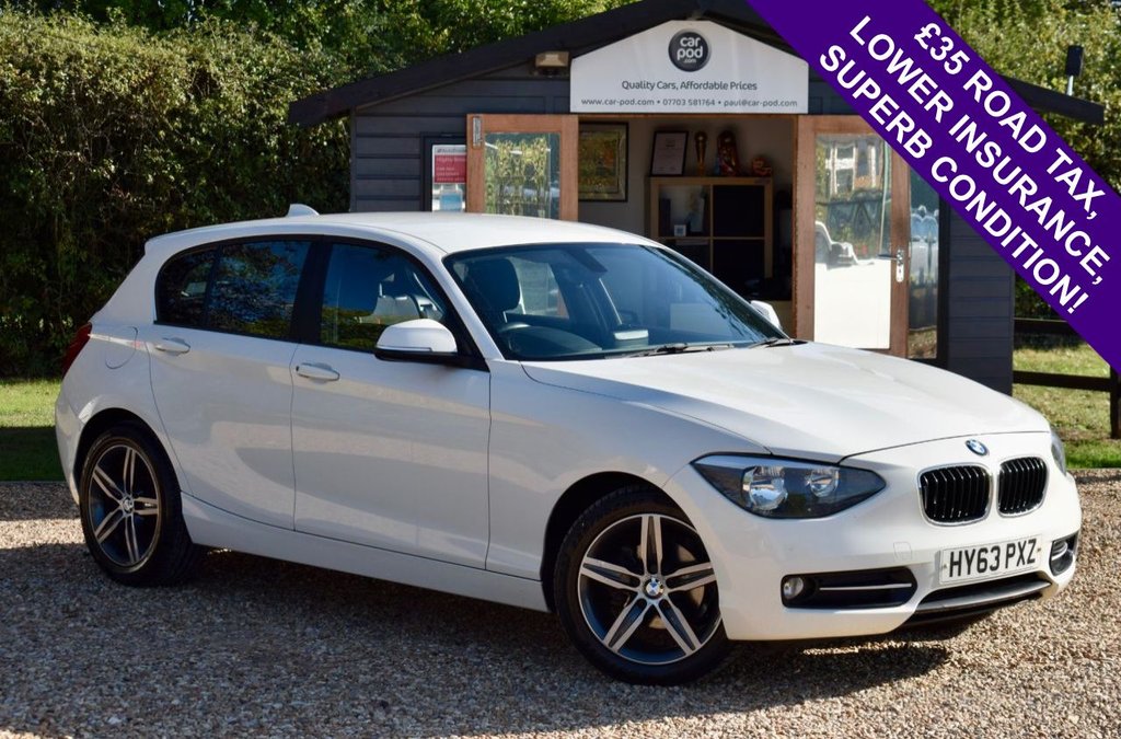 White 2013 BMW 1 Series Hatchback Rear-wheel drive Manual