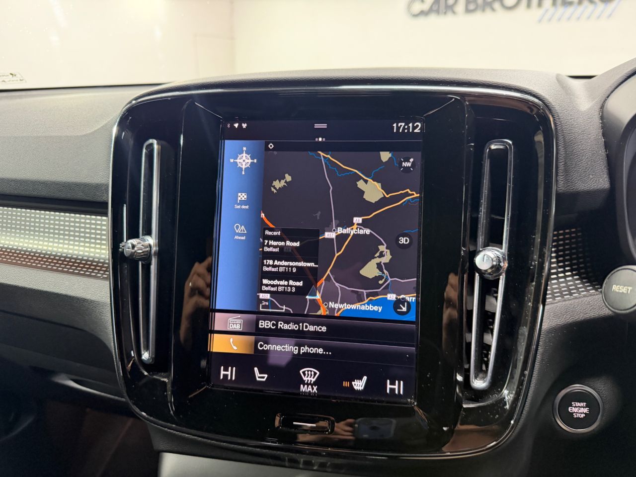 2022 VOLVO XC40 1.5h T5 Recharge 10.7kWh Ultimate Dark SUV 5dr Petrol Plug-in Hybrid Auto E - vehicle photo 16 for sale on PureCar
