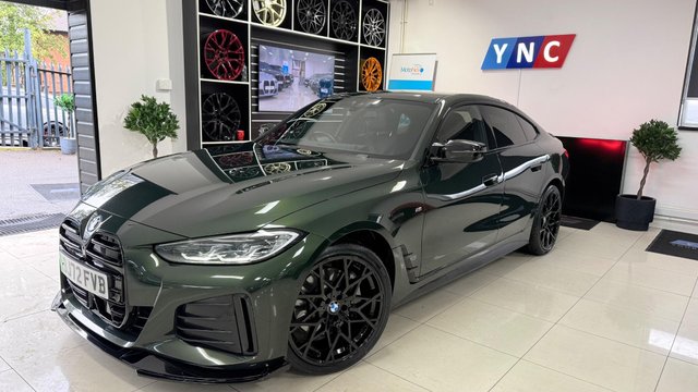 2022 bmw i4 40 83.9kwh m sport gran coupe auto edrive 5dr performancekit+20s+i4insanremo £22,991 £442.27 p/m*. 81,348 miles green electric automatic l... photo