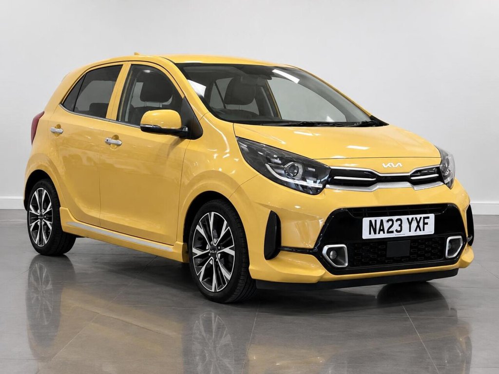 Yellow 2023 Kia Picanto Hatchback Front-wheel drive Manual