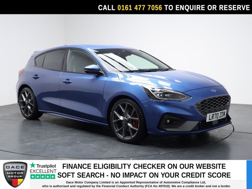 Blue 2020 Ford Focus Estate Front-wheel drive Manual