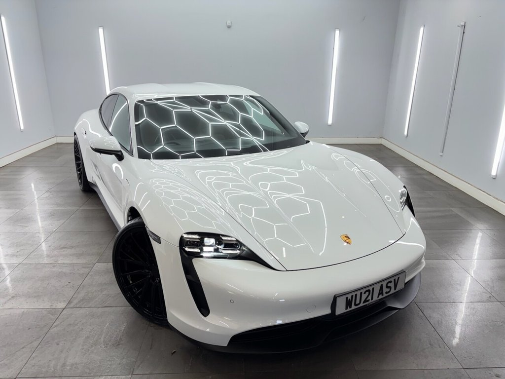 White 2021 Porsche Taycan Saloon All-wheel drive Automatic