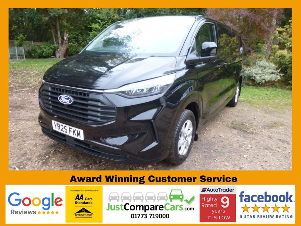 Black 2025 Ford Transit Custom Van Front-wheel drive Manual