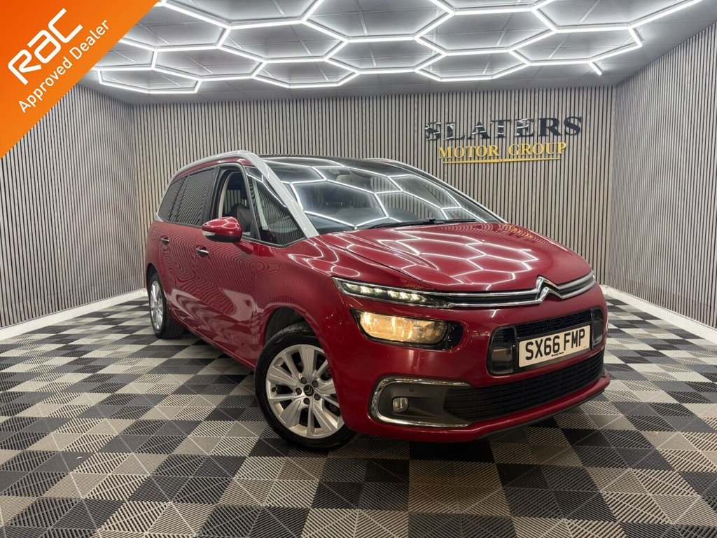 Red 2016 Citroen Grand C4 Picasso MPV Front-wheel drive Manual