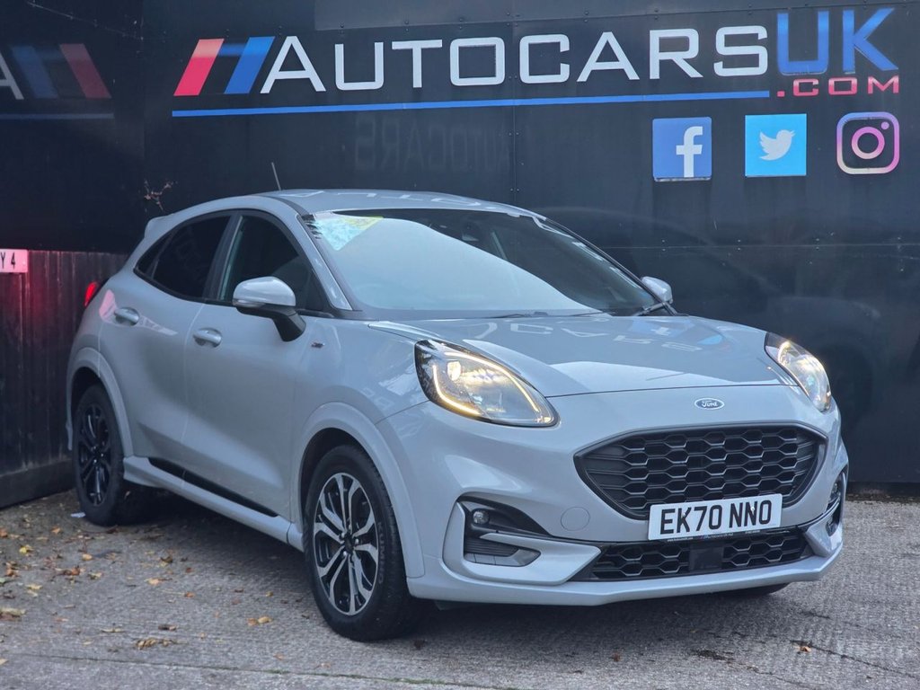 Grey 2020 Ford Puma Hatchback Front-wheel drive Manual