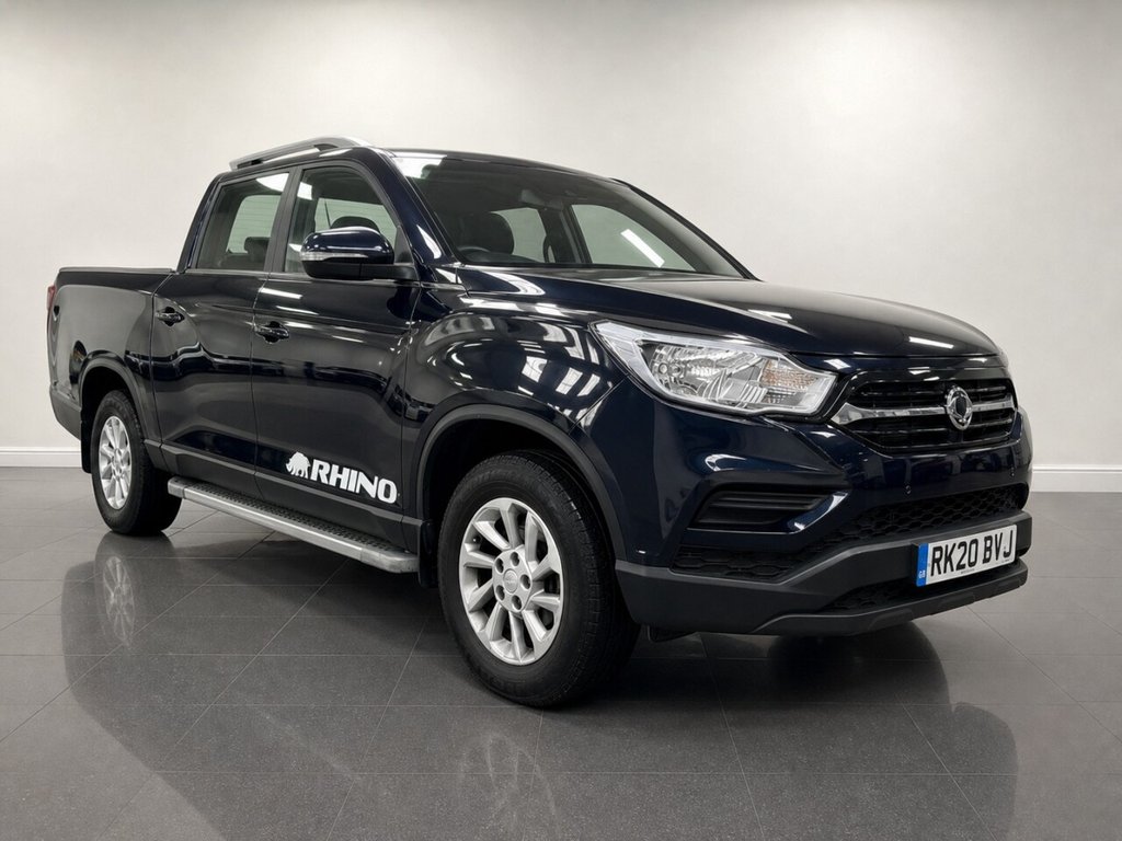 Blue 2020 Ssangyong Musso Pickup Truck All-wheel drive Automatic