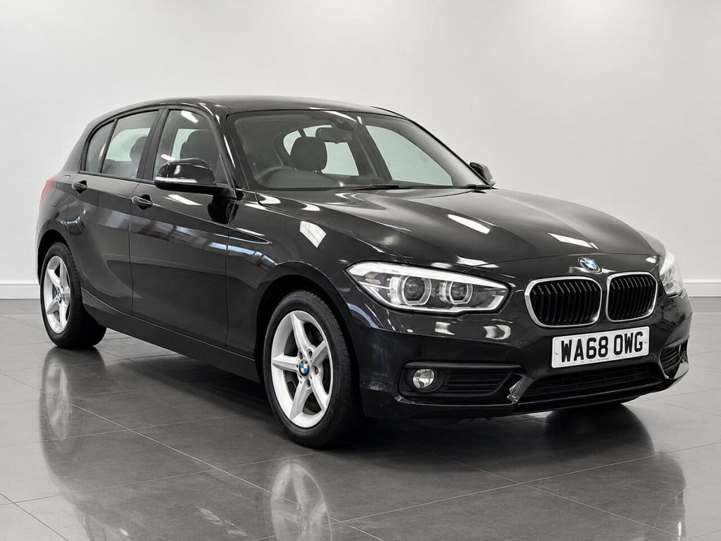 Black 2018 BMW 1 Series Hatchback Rear-wheel drive Automatic
