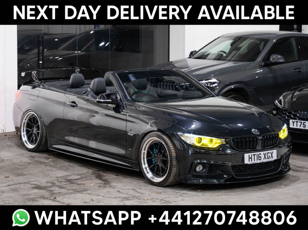 Black 2016 BMW 4 Series Convertible Rear-wheel drive Automatic