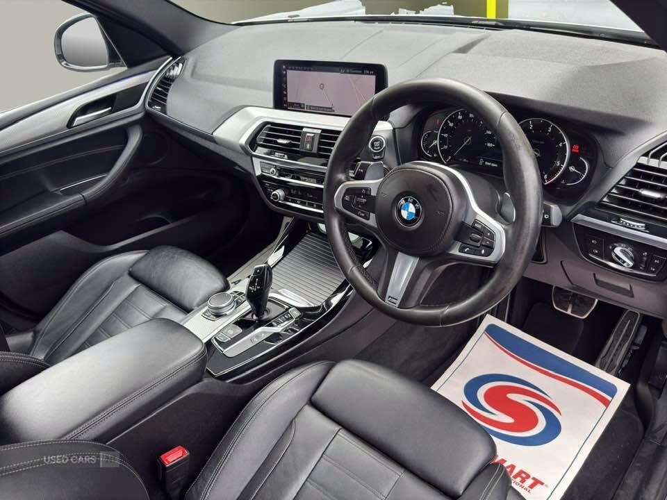 2019 BMW X3 ****Finance Available**** 2019 BMW X3 XDRIVE20D M SPORT AUTO 86000 Miles Silver Full Aero Kit Alloys (Optional Extra) Satellite Navigation Digital Cockpit Heated Leather Seats Front & Rear Parking Sensors Cruise Control Bluetooth Connectivity DAB Radio Dual Zone Climate Control LED Lights Automatic Lights Privacy Glass Multi-Function Steering Wheel £18495 Part Exchange Welcome ****Finance Available**** Alan - 07511 310707 / 07907 561671 Message to arrange a viewing or for more information. . . - vehicle photo 10 for sale on PureCar