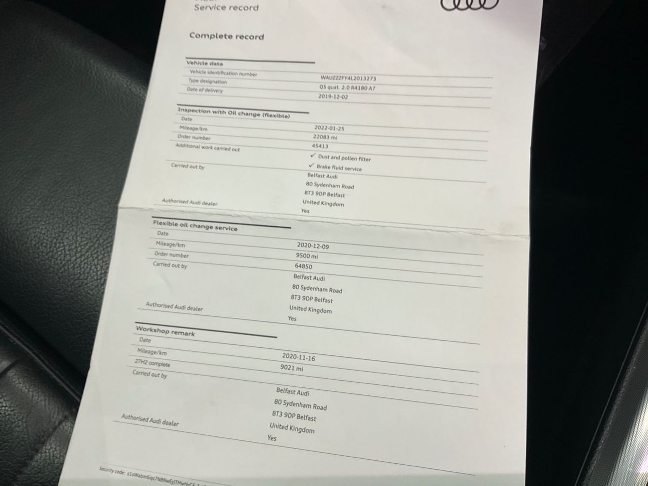 2019 AUDI Q5 2.0 TFSI 45 Sport SUV 5dr Petrol S Tronic quattro Euro 6 (s/s) (245 ps) - vehicle photo 26 for sale on PureCar