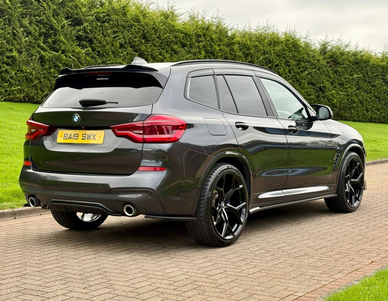 2019 BMW X3 June 2019 BMW X3 20d M-Sport Step Auto in Sophisto Grey. Full Service History & MOT'd to Spetember 2027. Loaded with spec including Full Dakota Leather Interior, Parking Aid, Navigation System, LED Lights, Cruise Control, Multifunctional Steering Wheel, Dual Climate Control, Privacy Glass, Aero Styling Kit, Bluetooth, DAB Radio etc. Fitted with Brand New 22" Alloys & Tyres (Optional Extra £1295) FINANCE AVAILABLE AT KEEN RATES!! Viewing by Appointment Only Please. FINANCE AVAILABLE AT KEEN RATES!! Viewing by Appointment - vehicle photo 3 for sale on PureCar