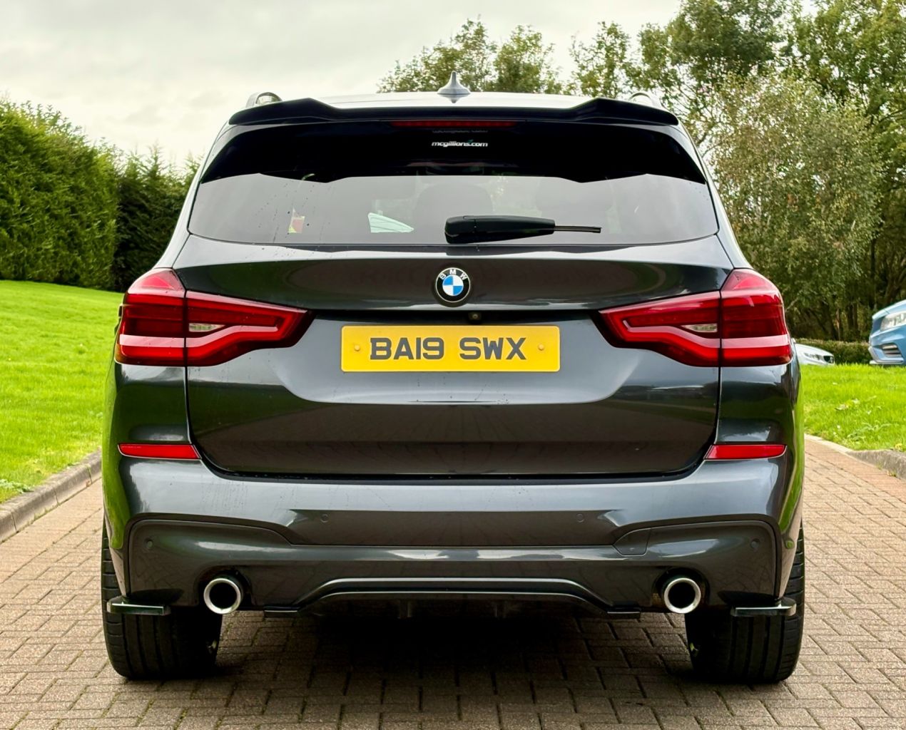 2019 BMW X3 June 2019 BMW X3 20d M-Sport Step Auto in Sophisto Grey. Full Service History & MOT'd to Spetember 2027. Loaded with spec including Full Dakota Leather Interior, Parking Aid, Navigation System, LED Lights, Cruise Control, Multifunctional Steering Wheel, Dual Climate Control, Privacy Glass, Aero Styling Kit, Bluetooth, DAB Radio etc. Fitted with Brand New 22" Alloys & Tyres (Optional Extra £1295) FINANCE AVAILABLE AT KEEN RATES!! Viewing by Appointment Only Please. FINANCE AVAILABLE AT KEEN RATES!! Viewing by Appointment - vehicle photo 9 for sale on PureCar