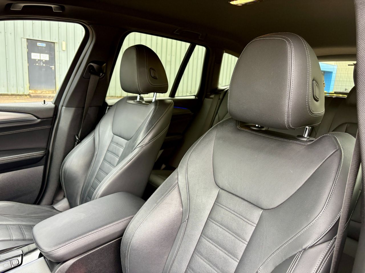 2019 BMW X3 June 2019 BMW X3 20d M-Sport Step Auto in Sophisto Grey. Full Service History & MOT'd to Spetember 2027. Loaded with spec including Full Dakota Leather Interior, Parking Aid, Navigation System, LED Lights, Cruise Control, Multifunctional Steering Wheel, Dual Climate Control, Privacy Glass, Aero Styling Kit, Bluetooth, DAB Radio etc. Fitted with Brand New 22" Alloys & Tyres (Optional Extra £1295) FINANCE AVAILABLE AT KEEN RATES!! Viewing by Appointment Only Please. FINANCE AVAILABLE AT KEEN RATES!! Viewing by Appointment - vehicle photo 12 for sale on PureCar
