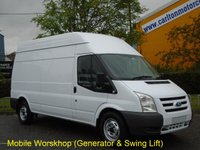 USED 2009 09 FORD TRANSIT 115 T350L High Roof [ Mobile Workshop+Invertor Swing Lift ] van Low mileage Free UK Delivery 