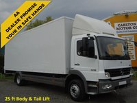 USED 2007 07 MERCEDES-BENZ ATEGO 1218 25ft Box van T/LIFT Side Door Low Mileage Delivery T,B,A 