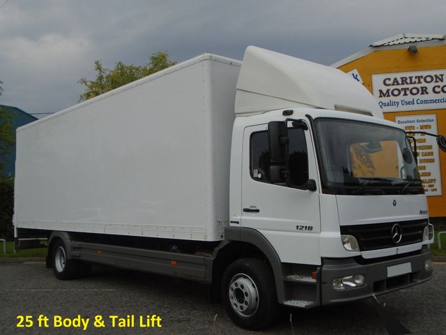 2007 07 Mercedes-Benz Atego 1218 25ft Box van T/LIFT Side Door Low Mileage Delivery T,B,A