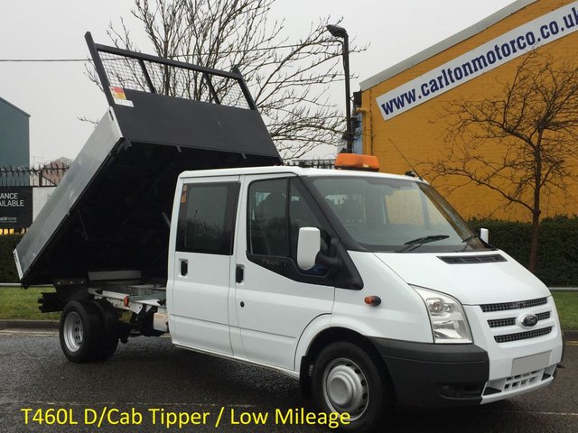 2009 59 Ford Transit 115 T460L D/Cab Tipper Ex Council Massive 2120kgs Payload,Low mileage,Free UK Delivery,