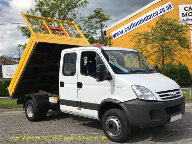 2007 57 Iveco-Ford Daily 65c18 Crew Cab Tipper 7s Low Mileage 6.5Ton Delivery T,B,A 