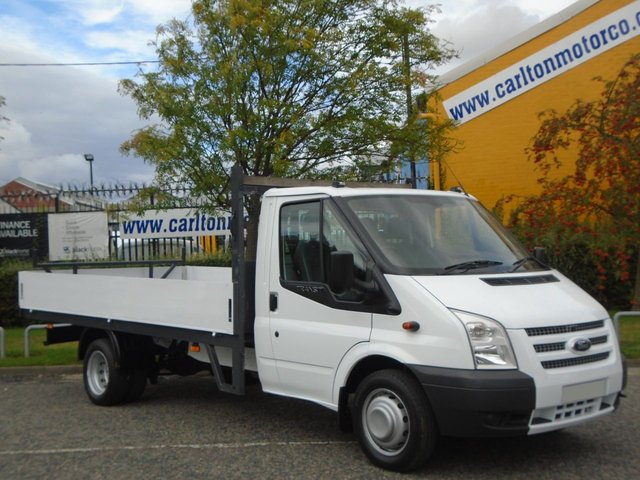 2014 63 Ford Transit 125 T350 Lwb Dropside 13.5ft Alloy Body Free UK Delivery 