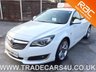 USED 2015 15 VAUXHALL INSIGNIA 1.8 SRI NAV WITH VXR LINE STYLING IN WHITE HUGE VXR LINE SPEC - NAV - DAB - 19