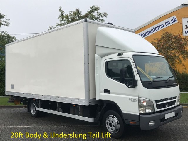 2011 11 Mitsubishi Fuso Canter 7C15 Box Van Lwb 20ft Grp Body+T/L [ Low Mileage ] Free UK Delivery 