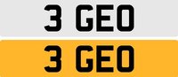 USED 2016 NUMBER PLATE PLATE on mrs owen van  3 GEO