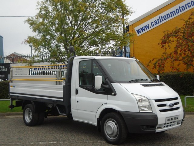 2008 58 Ford Transit 100 T350m Dropside / Pickup+T/Lift [ Low Mileage 26k ] Crane / Swing Lift Free UK Delivery