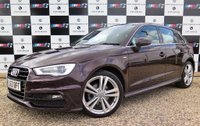 USED 2013 63 AUDI A3 2.0 TDI S LINE 5d AUTO 148 BHP 1 Owner, SAT NAV