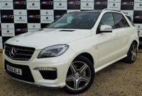 USED 2014 MERCEDES-BENZ M CLASS 5.5 ML63 AMG Speedshift Plus 7G-Tronic 5dr Stunning Designo Diamond White Stunning Designo Diamond White