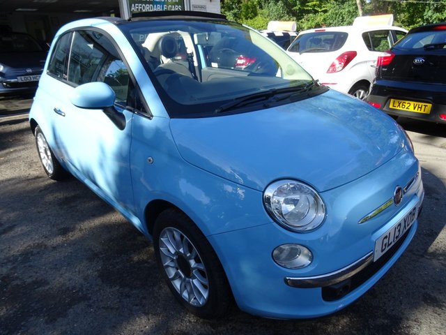 2013 13 Fiat 500 1.2 CONVERTIBLE LOUNGE 3d 69 BHP