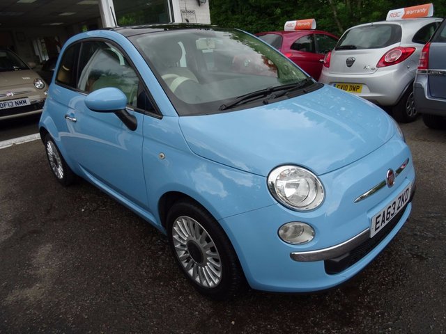 2013 63 Fiat 500 1.2 LOUNGE DUALOGIC (SEMI AUTOMATIC) 3d AUTO 69 BHP
