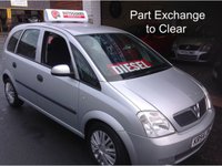 USED 2004 54 VAUXHALL MERIVA 1.7 ENJOY CDTI 16V  New Clutch & Flywheel