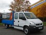 USED 2010 10 VAUXHALL MOVANO 3500 Lwb D/Cab Dropside Hydraulic Remote Crane+ Low Mileage 9,478 Free UK Delivery, 