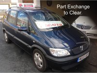 USED 2003 03 VAUXHALL ZAFIRA 1.8 COMFORT 16V 5d 124 BHP PART EX TO CLEAR