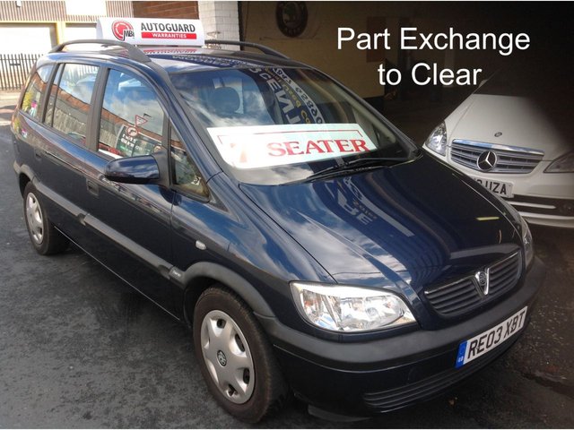 2003 03 Vauxhall Zafira 1.8 COMFORT 16V 5d 124 BHP