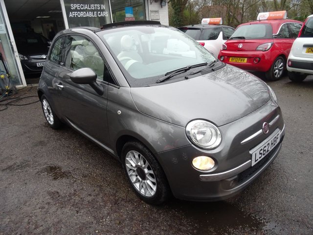 2012 62 Fiat 500 0.9 TWINAIR CONVERTIBLE LOUNGE DUALOGIC 3d SEMI AUTOMATIC 85 BHP
