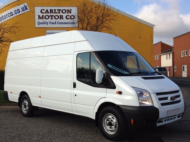 2013 13 Ford Transit 2.2Tdci T350 Lwb Jumbo High roof van Ex lease Fsh Free UK Delivery 