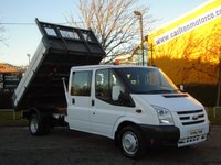 USED 2009 09 FORD TRANSIT 140 T350L D/Cab Tipper Alloy Body Ex Council Low mileage Free UK Delivery DRW  