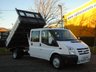 USED 2009 09 FORD TRANSIT 140 T350L D/Cab Tipper Alloy Body Ex Council Low mileage Free UK Delivery DRW  
